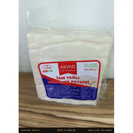 Ezine Akyar Village Cow Cheese 1 kg