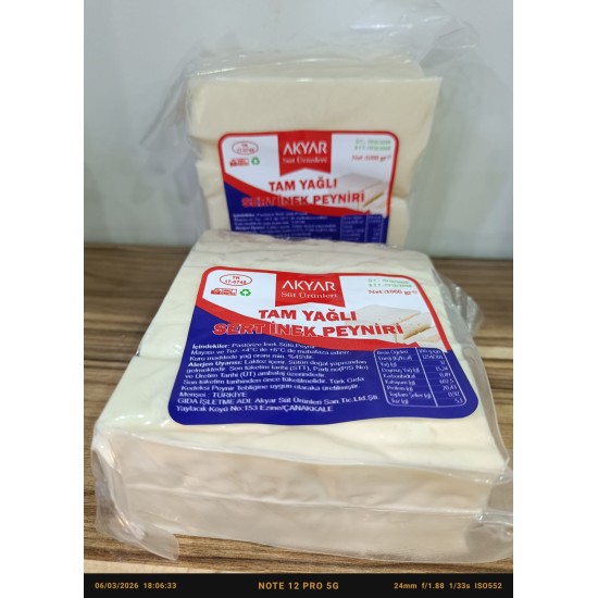 Ezine Akyar Village Cow Cheese 1 kg