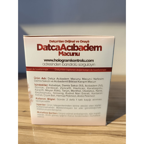 Datça Mastic and Bitter Almond Paste 240 g