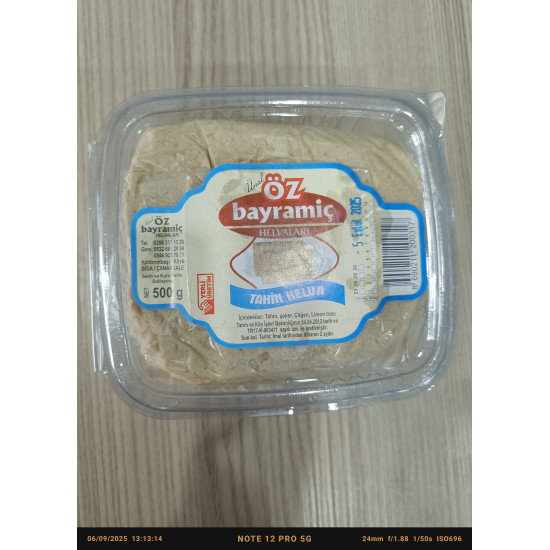 Öz Bayramiç Tahini Halva 500 g
