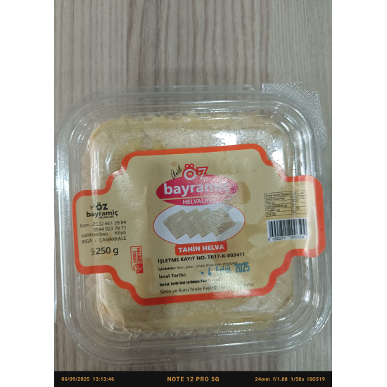 Öz Bayramiç Tahini Halva 250 g