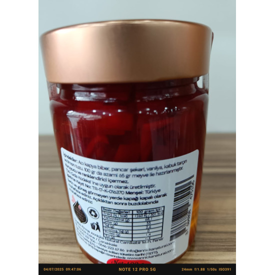 Acı Biber Reçeli 400 Gr Acı Biber Reçeli 400 Gr