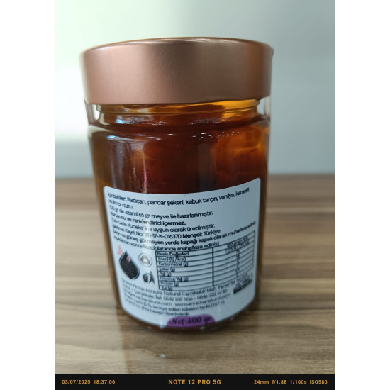 Patlıcan Reçeli 400 Gr Patlıcan Reçeli 400 Gr