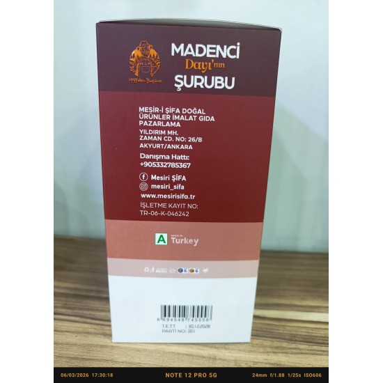 Madenci Dayı Syrup 350 g