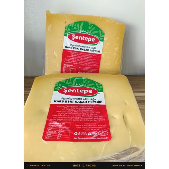 Şentepe Aged Kashar Cheese 1 kg