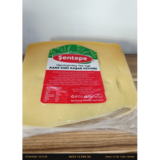 Şentepe Aged Kashar Cheese 1 kg