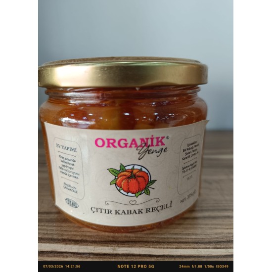 Organic Yenge Crunchy Pumpkin Jam 375 g
