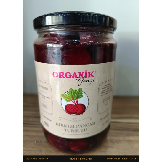 Organic Yenge Beet Pickles Small 650 g