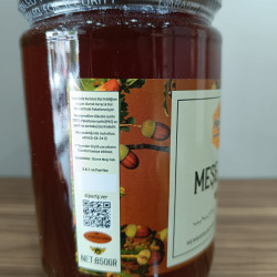 Kaz Mountains Oak Honey 850 GR Glass Jar